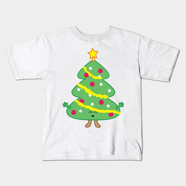 Christmas Tree | by queenie's cards Kids T-Shirt by queenie's cards